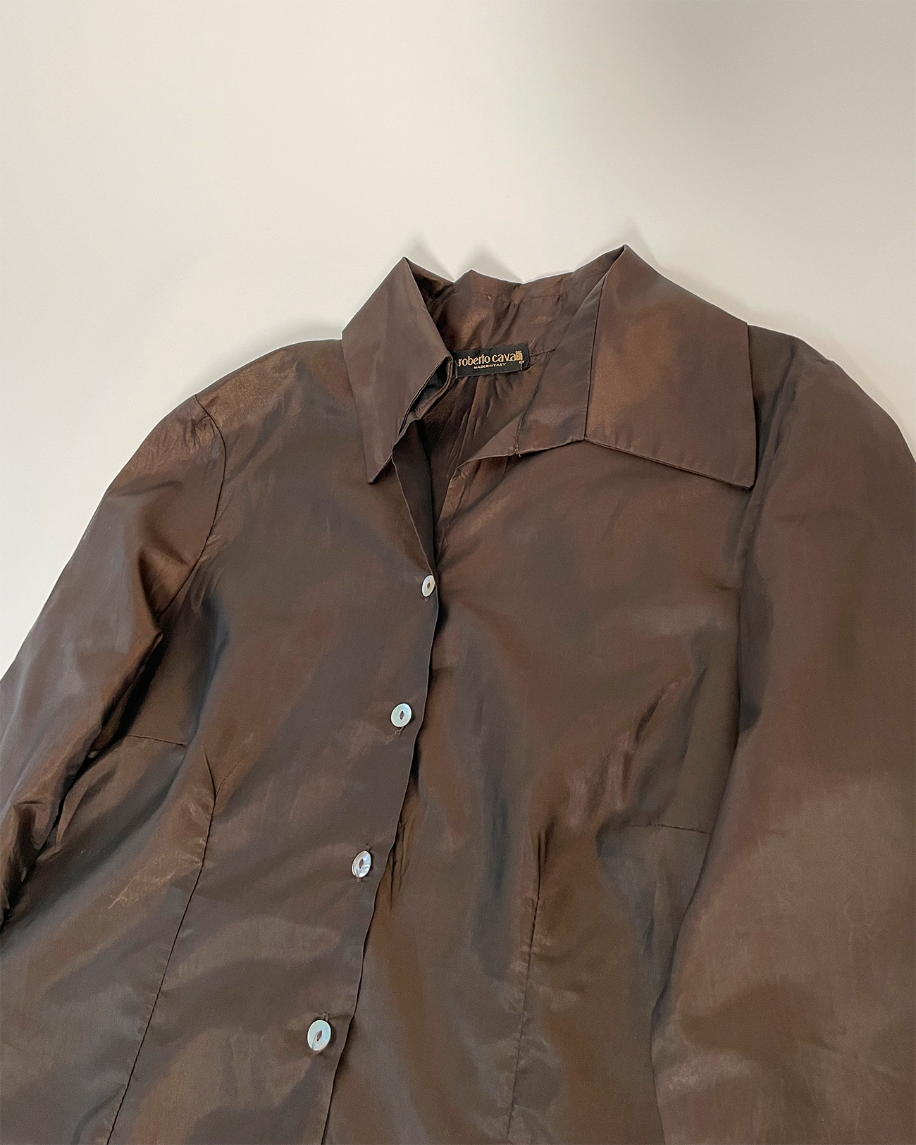 Brown Nylon Shirt