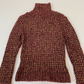 Burgundy Knitted Turtleneck