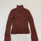 Burgundy Knitted Turtleneck