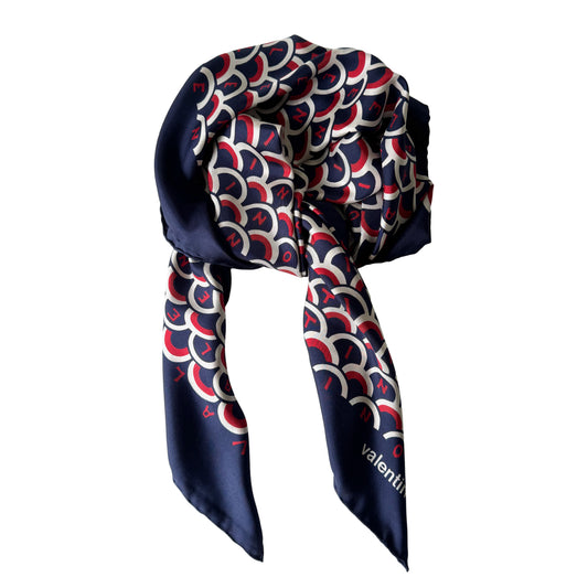 S/S 19 Logo Print Silk Scarf