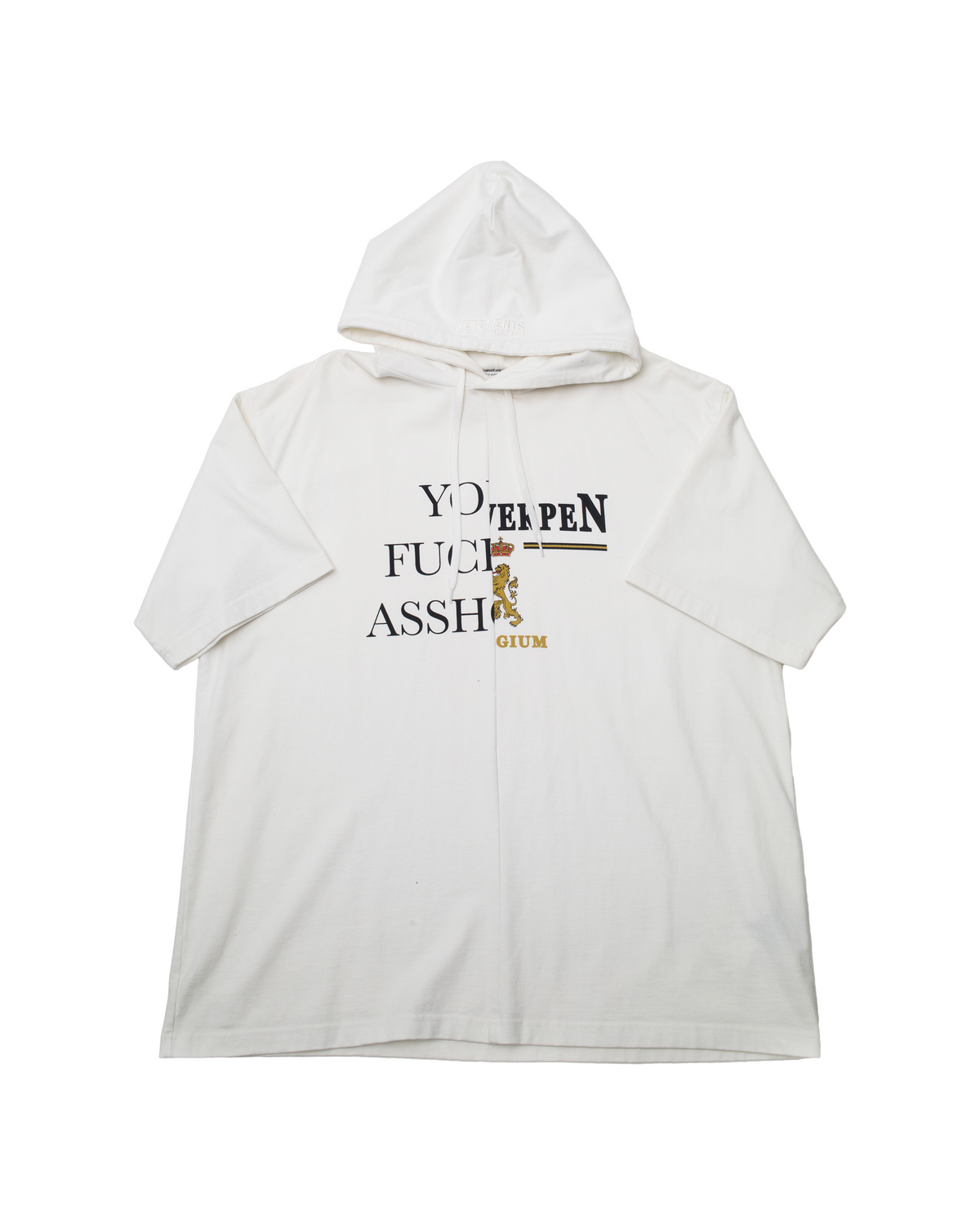 VETEMENTS FW 18 Antwerpen Hooded Tee-shirt – PARYSEYE
