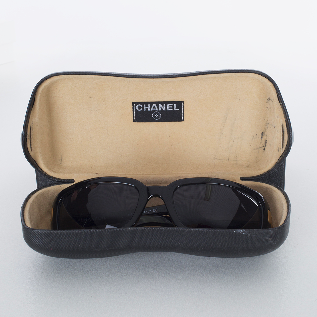Chanel Black Rectangle Sunglasses  THE PURSE AFFAIR