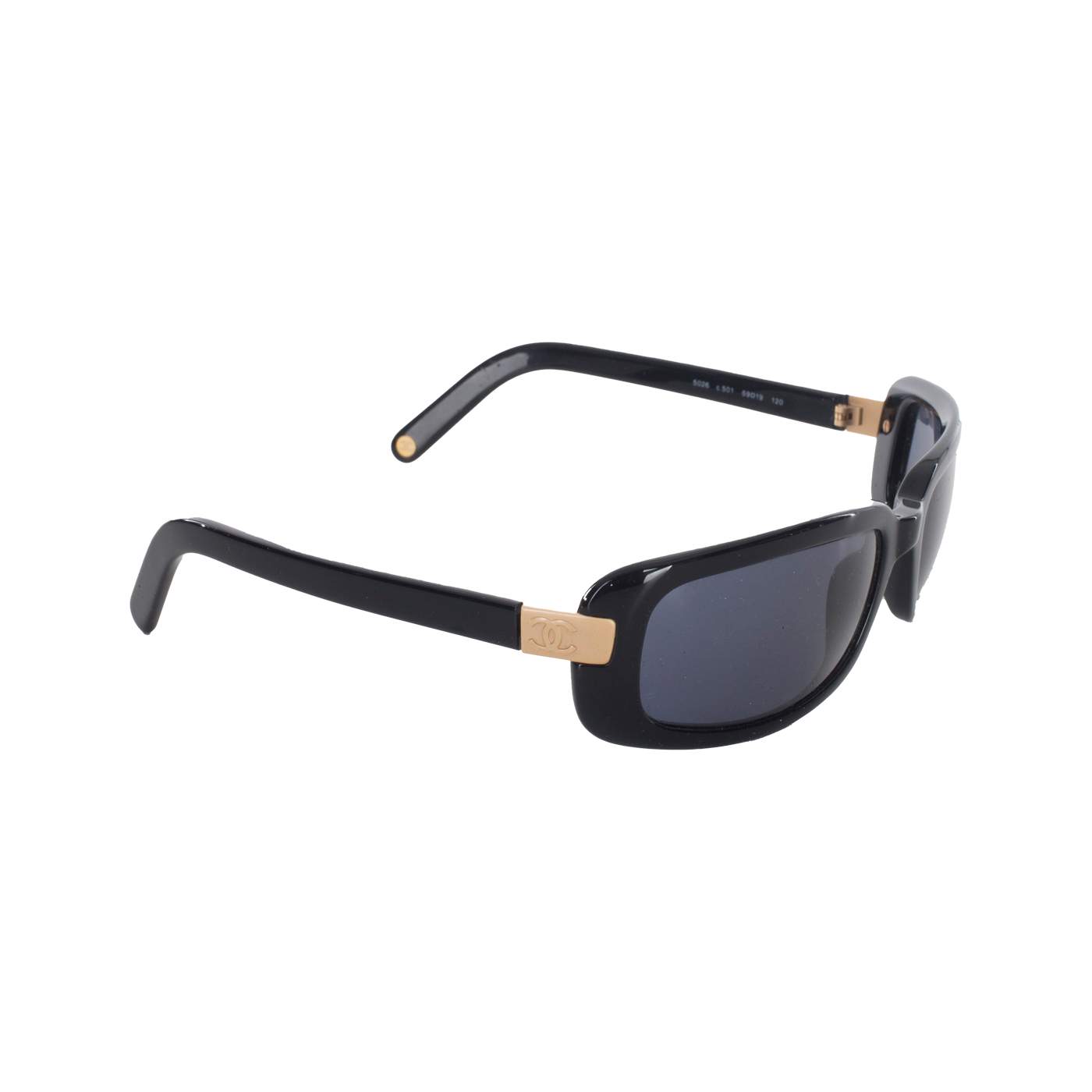 Black/Gold Retro Sunglasses