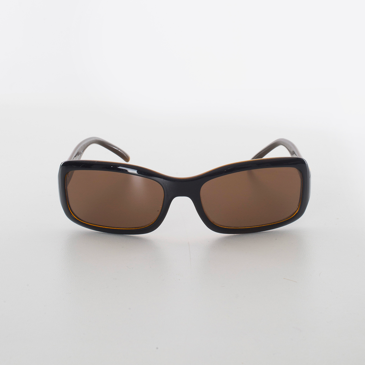 Brown/Gold Rectangle Sunglasses