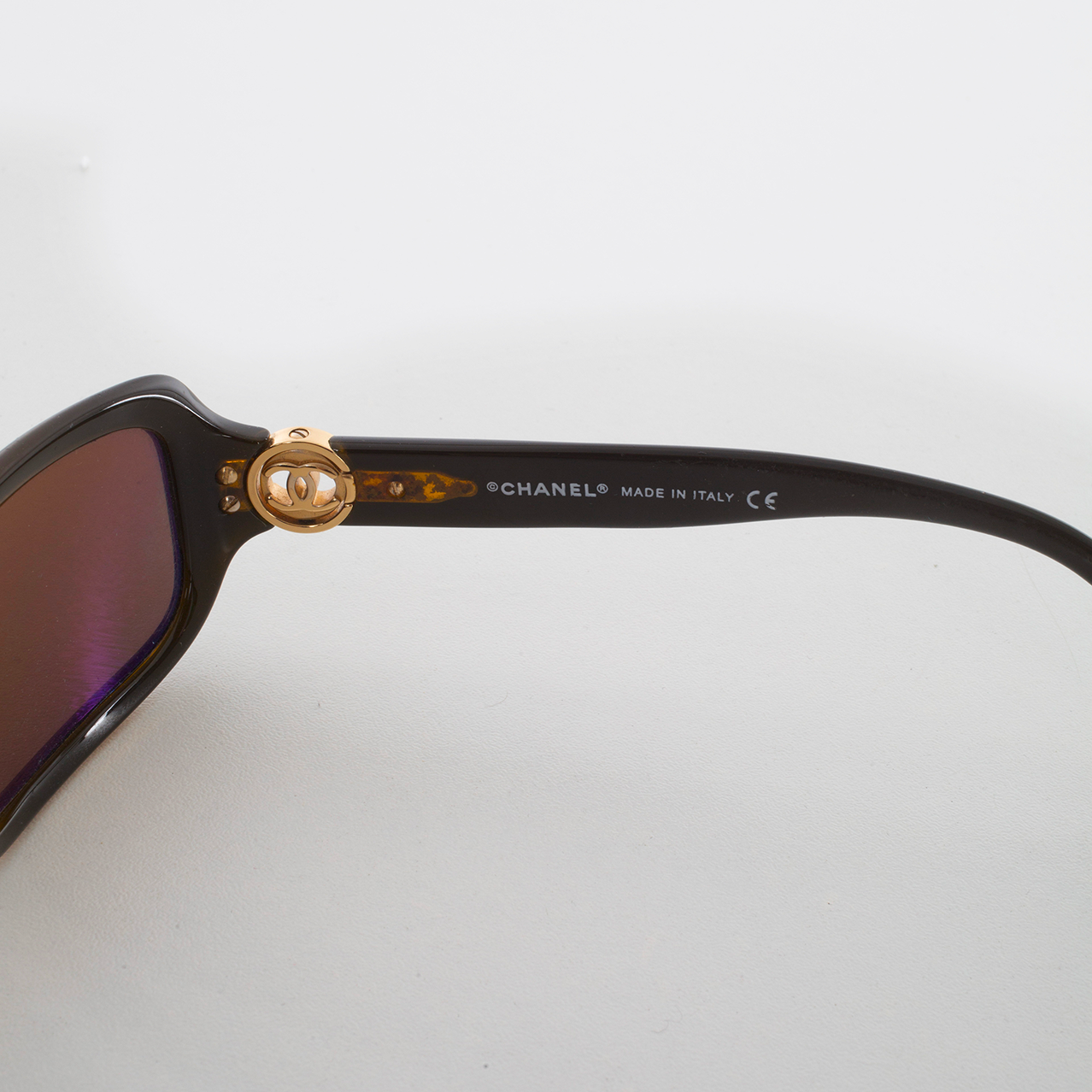 Brown/Gold Rectangle Sunglasses