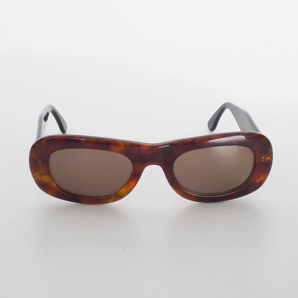 90's Woody Oval Sunglasses