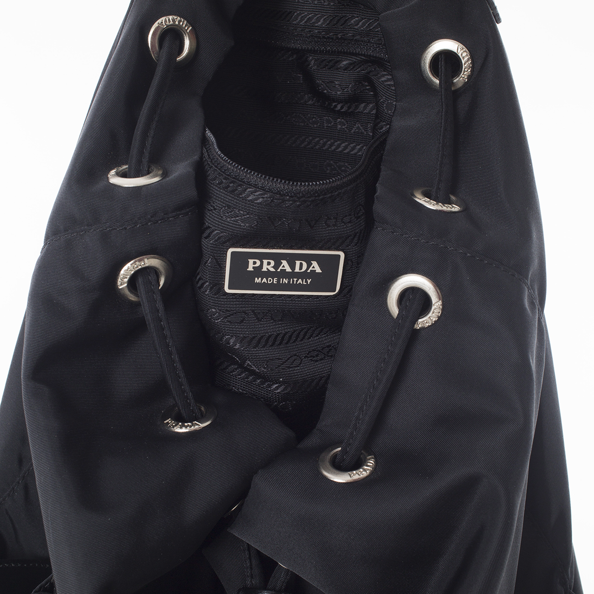 Black Nylon Classic Backpack