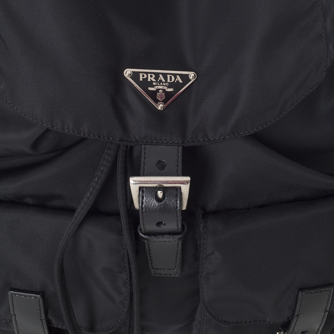 Black Nylon Classic Backpack