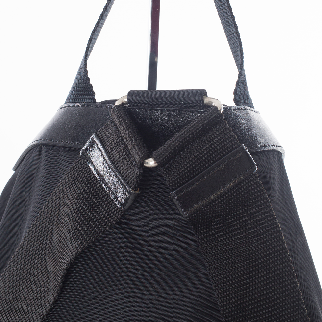 Black Nylon Classic Backpack