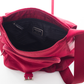 Burgundy Nylon Crossbody Bag